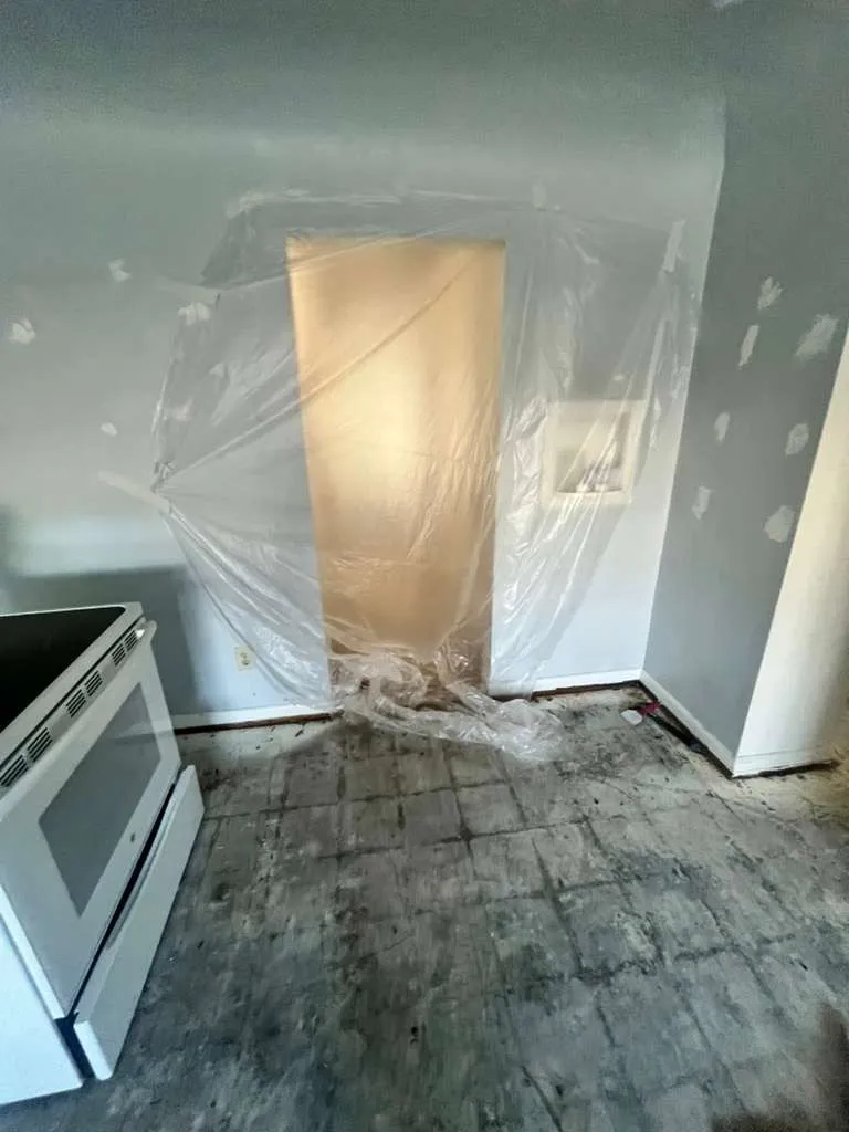 Non-working areas protected for a clean lvp flooring installation in East Lake Morton, Lakeland, FL