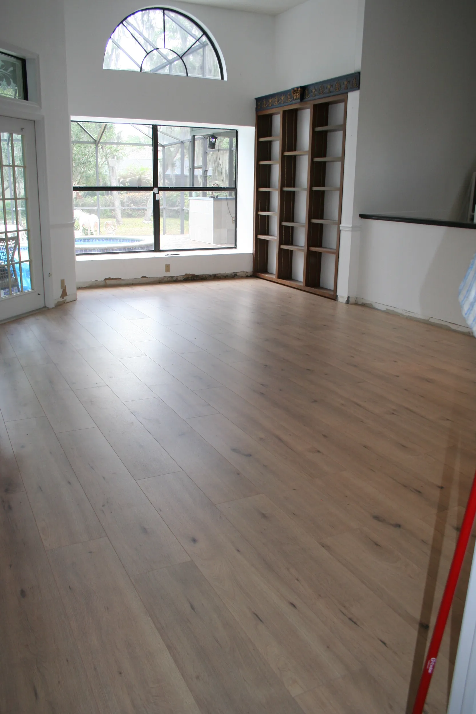 Laminate flooring installation in Waldon Lake, Plant City, FL - Living room