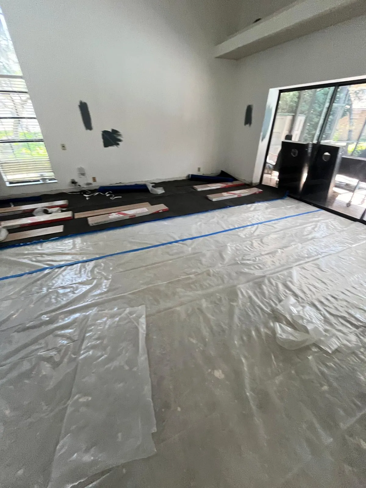 Laminate flooring installation in Waldon Lake, Plant City, FL - Installation process