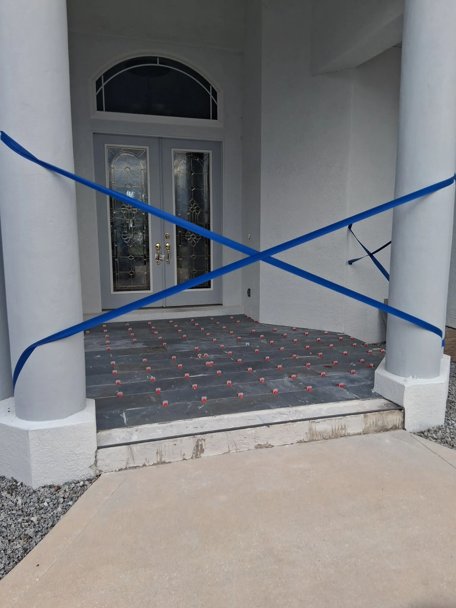 In Process Photo: Tile flooring installation in Huntington Hills, Lakeland, FL